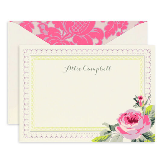 White Grace Flat Correspondence Cards